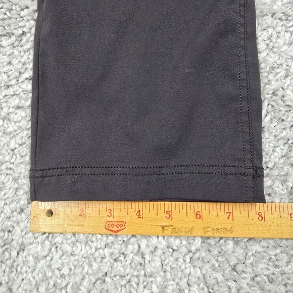 Prana Brion Pants Men 32 (Fits 32x28.5) Gray Slim Straight Outdoors Hiking - Picture 12 of 13